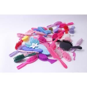1980s 1990s Vintage Doll Combs Set, Colorful, Toy Accessory, Doll Making,